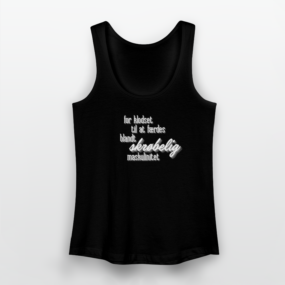 skrøbelig maskulinitet Økologisk tanktop til damer - sort