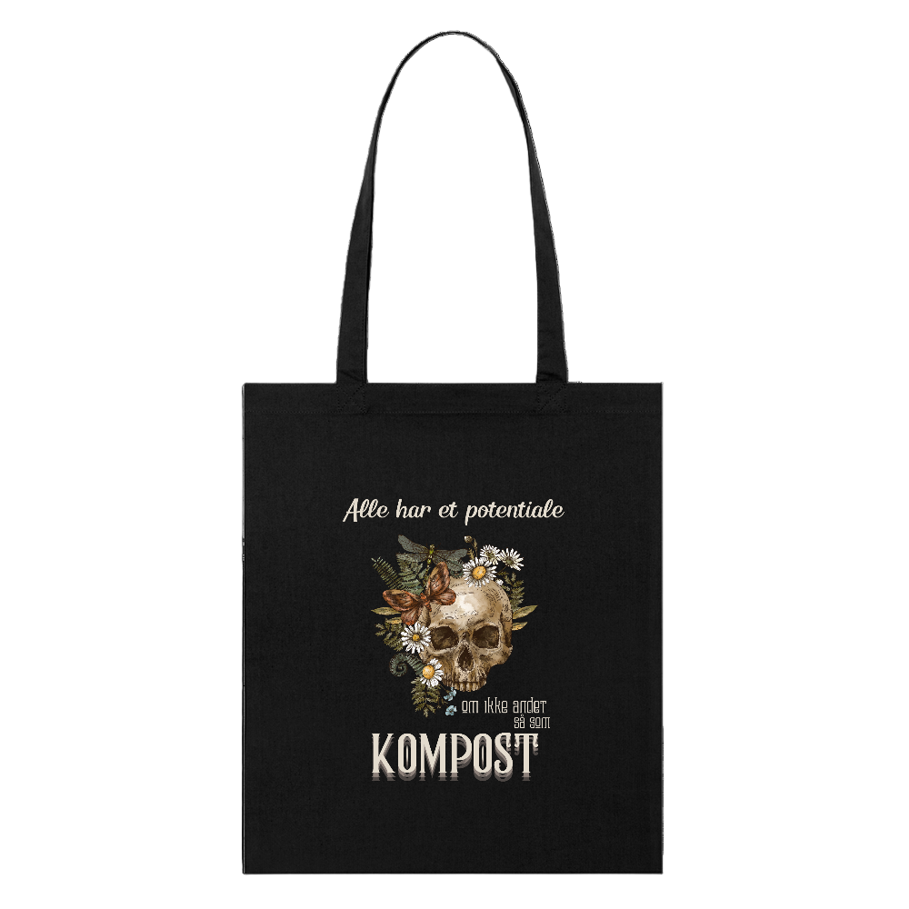 alle har potentiale økologisk mulepose - sort