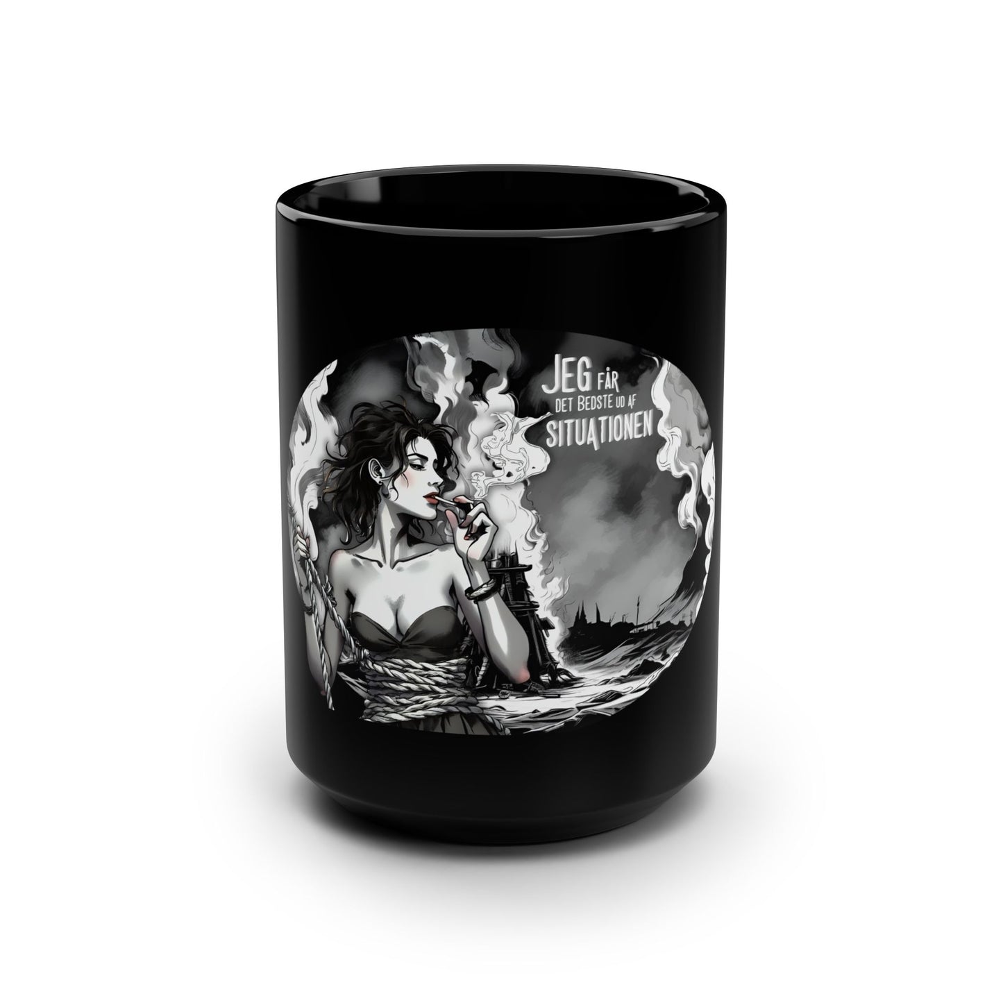 Få det bedste ud af situationen sort opvaskeregnet krus.