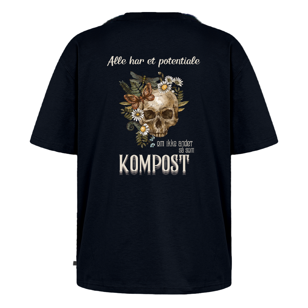Alle har et potentiale Unisex oversized økologisk T-shirt - navy
