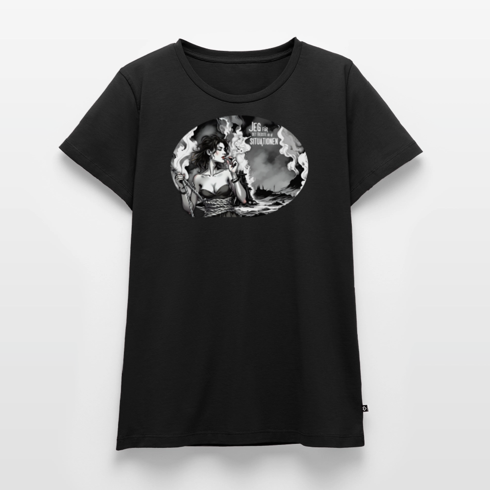 Dame premium T-shirt - sort