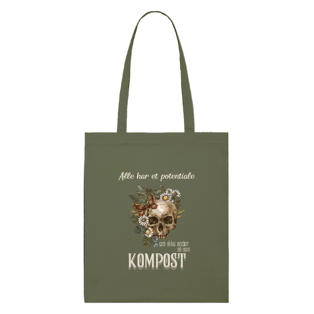 alle har potentiale økologisk mulepose - khaki
