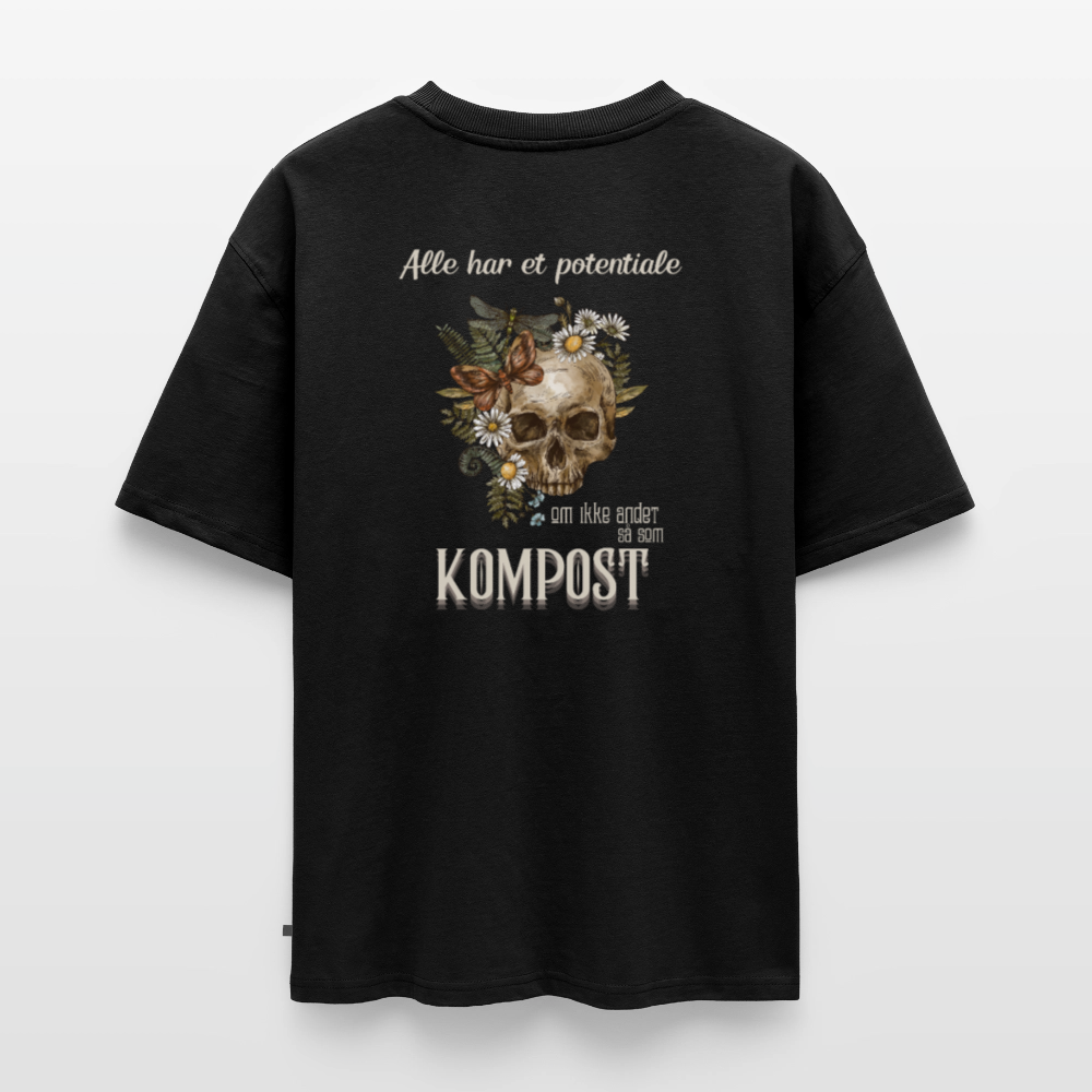 Alle har et potentiale Unisex oversized økologisk T-shirt - sort