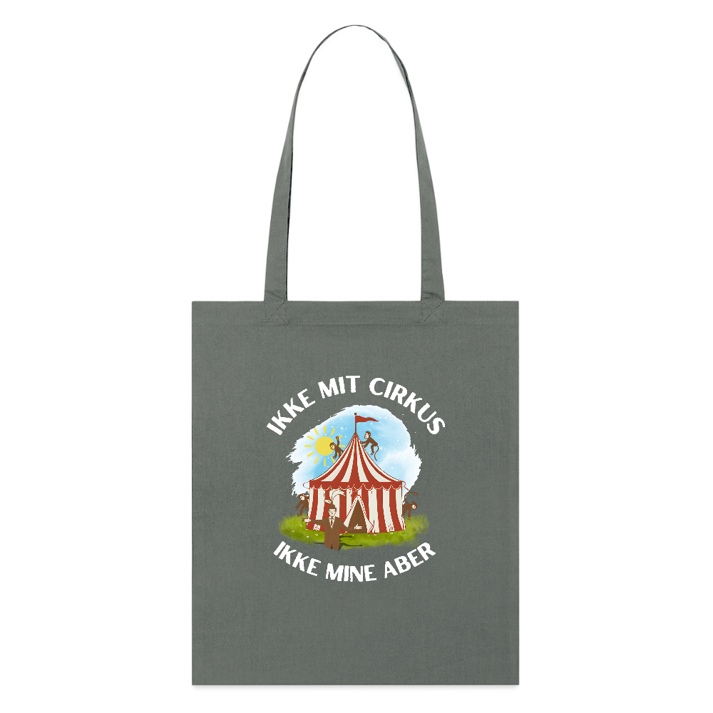 Ikke mit cirkus økologisk mulepose - charcoal