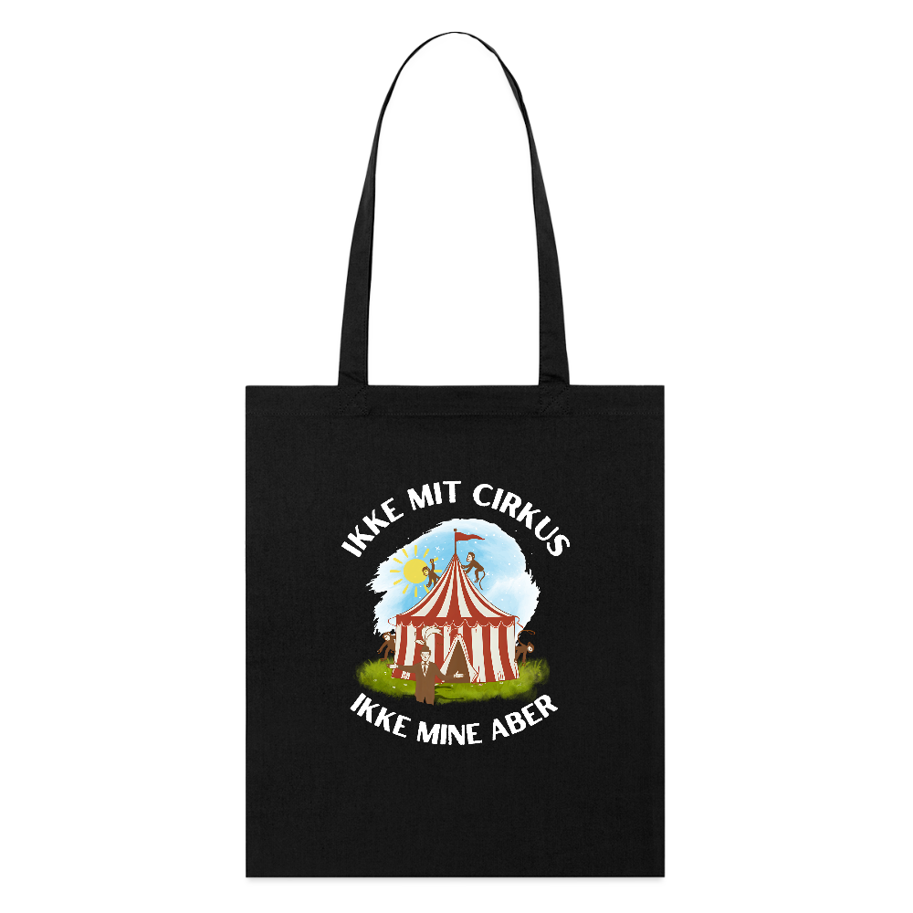 Ikke mit cirkus økologisk mulepose - sort