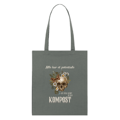 alle har potentiale økologisk mulepose - charcoal