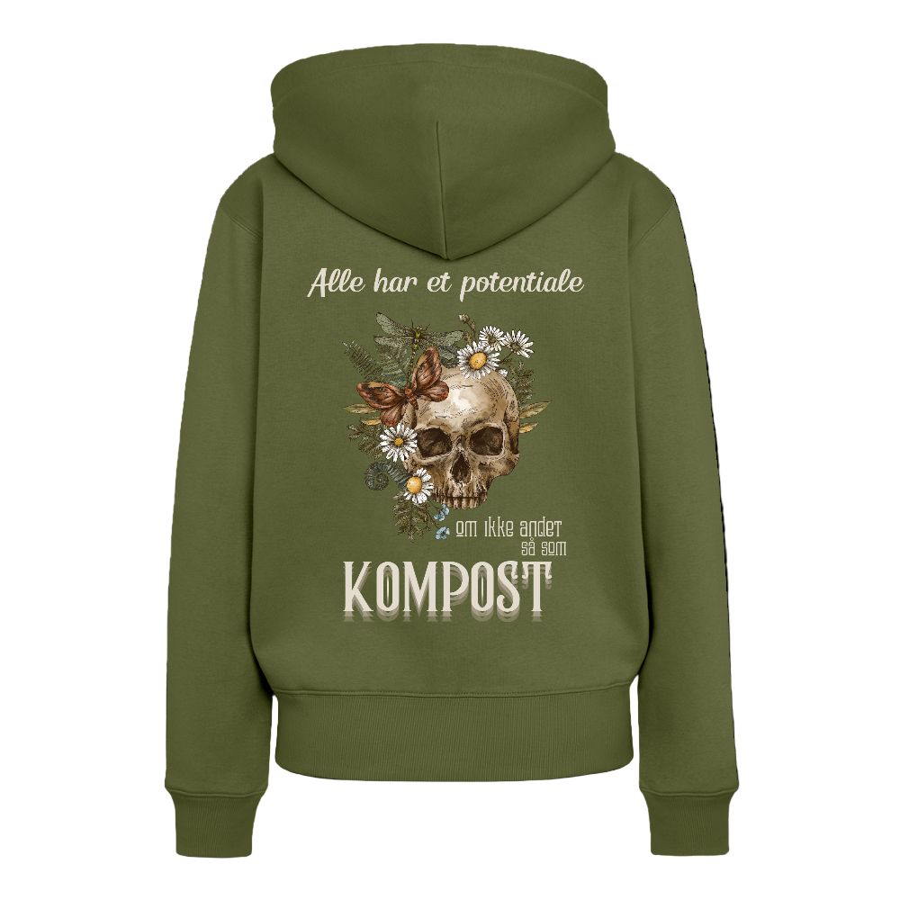 Alle har potentiale Dame hættetrøje - khaki