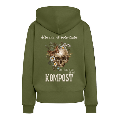 Alle har potentiale Dame hættetrøje - khaki