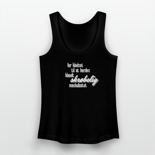 skrøbelig maskulinitet Økologisk tanktop til damer - sort