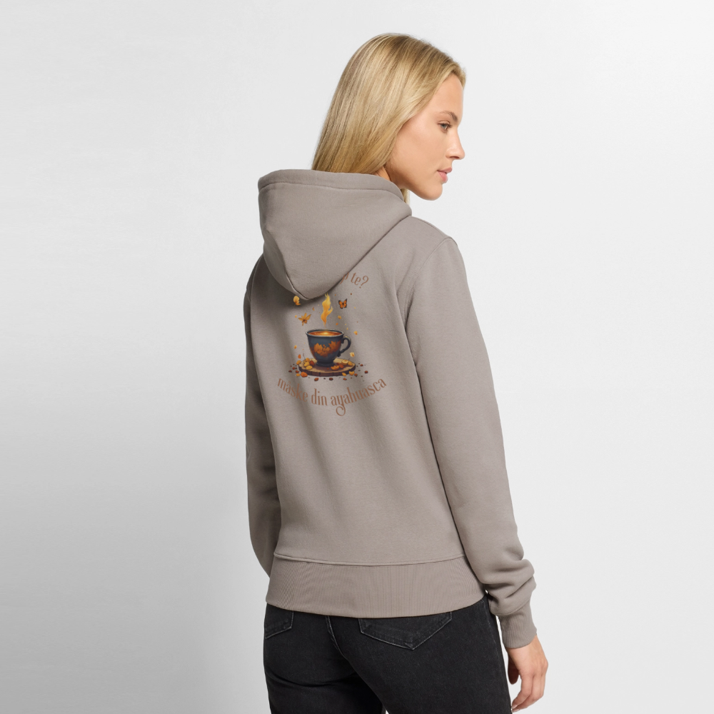 Ikke din kop te Dame hættetrøje - gråbrun