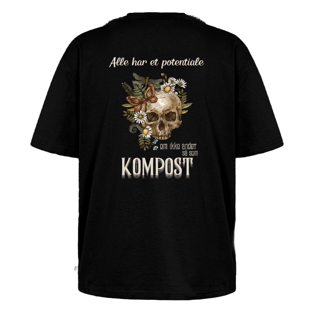 Alle har et potentiale Unisex oversized økologisk T-shirt - sort