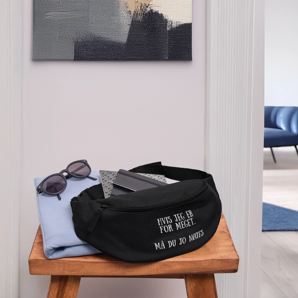 Hvis jeg er for meget Bæltetaske - sort