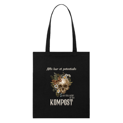 alle har potentiale økologisk mulepose - sort