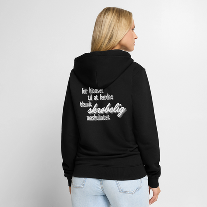 skrøbelig maskulinitet unisex hættejakke - sort