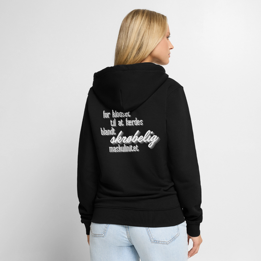 skrøbelig maskulinitet unisex hættejakke - sort