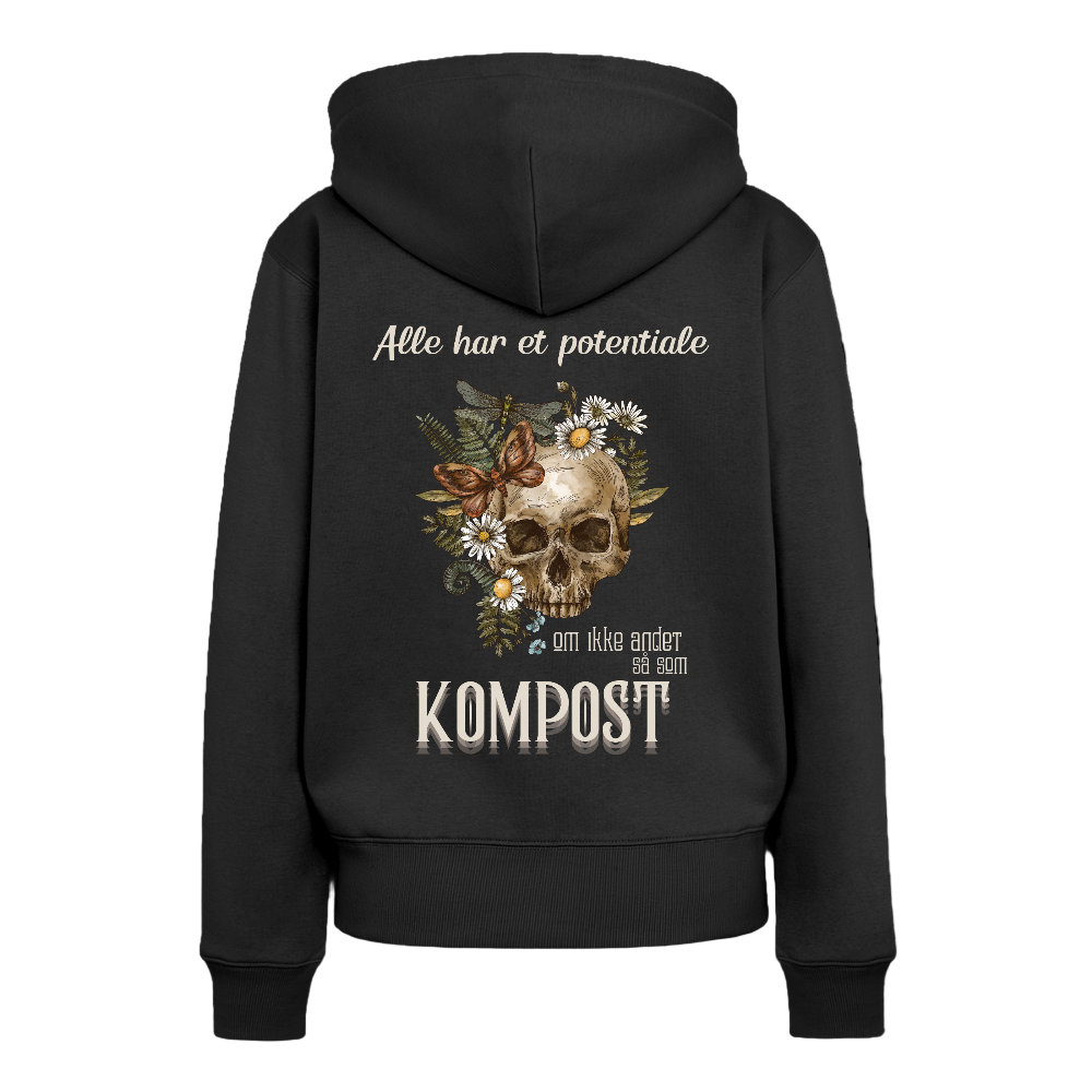 Alle har potentiale Dame hættetrøje - sort